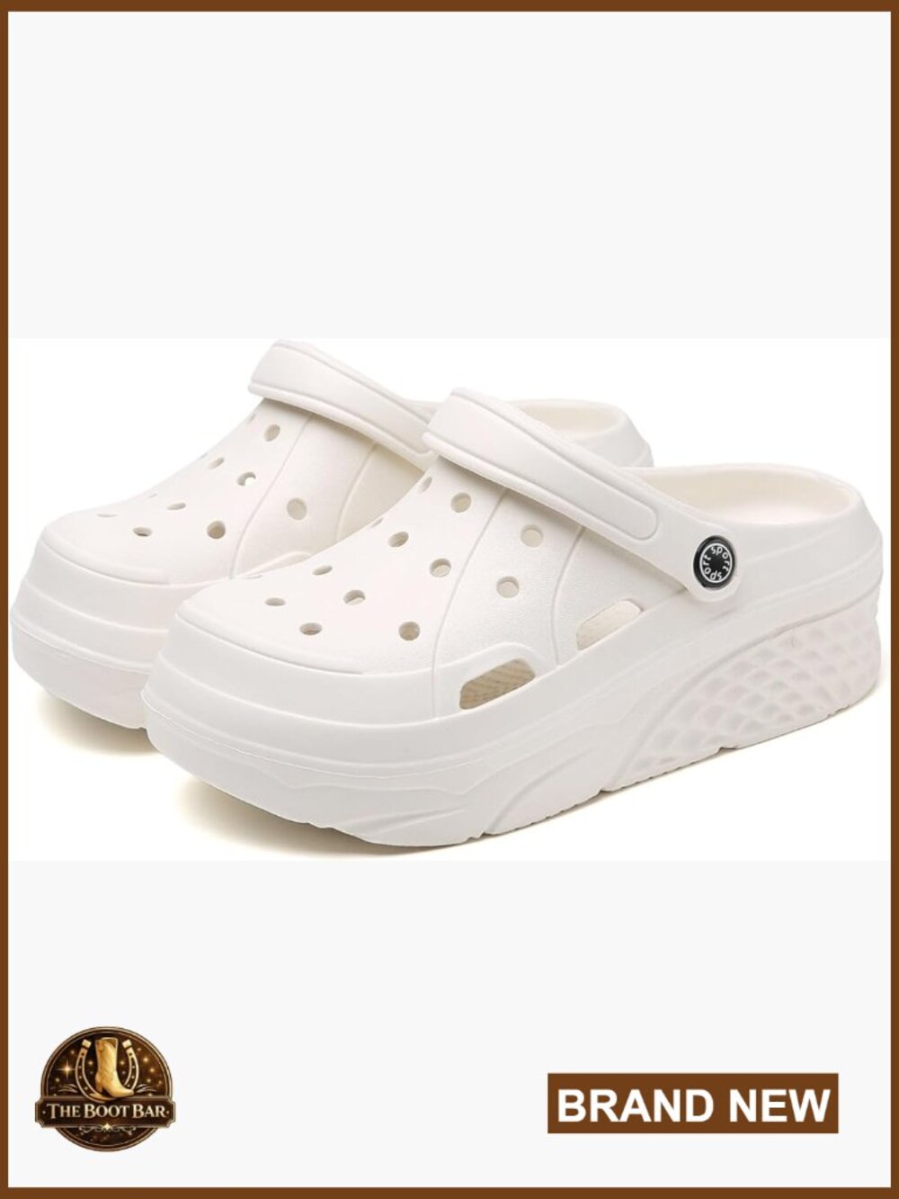 Women's Platform Clogs Garden Shoes Waterproof Beach Pool Slippers Mules with